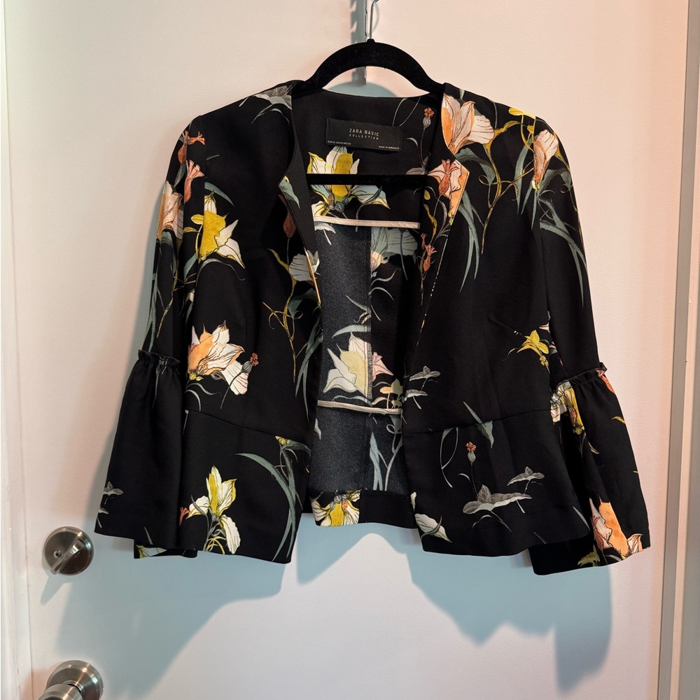 Floral Cropped Jacket